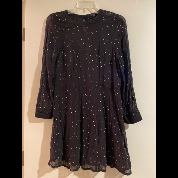 All Saints Sheer Star Dress - Picture 1 of 3